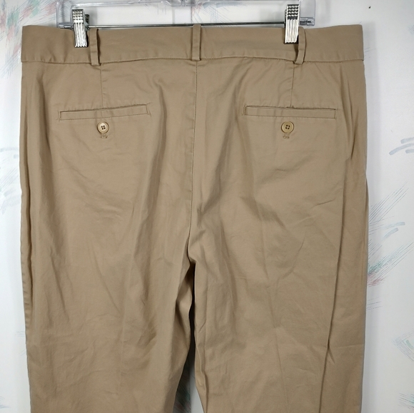 Talbots Curvy Tan Capri Pants 16 - Picture 5 of 10